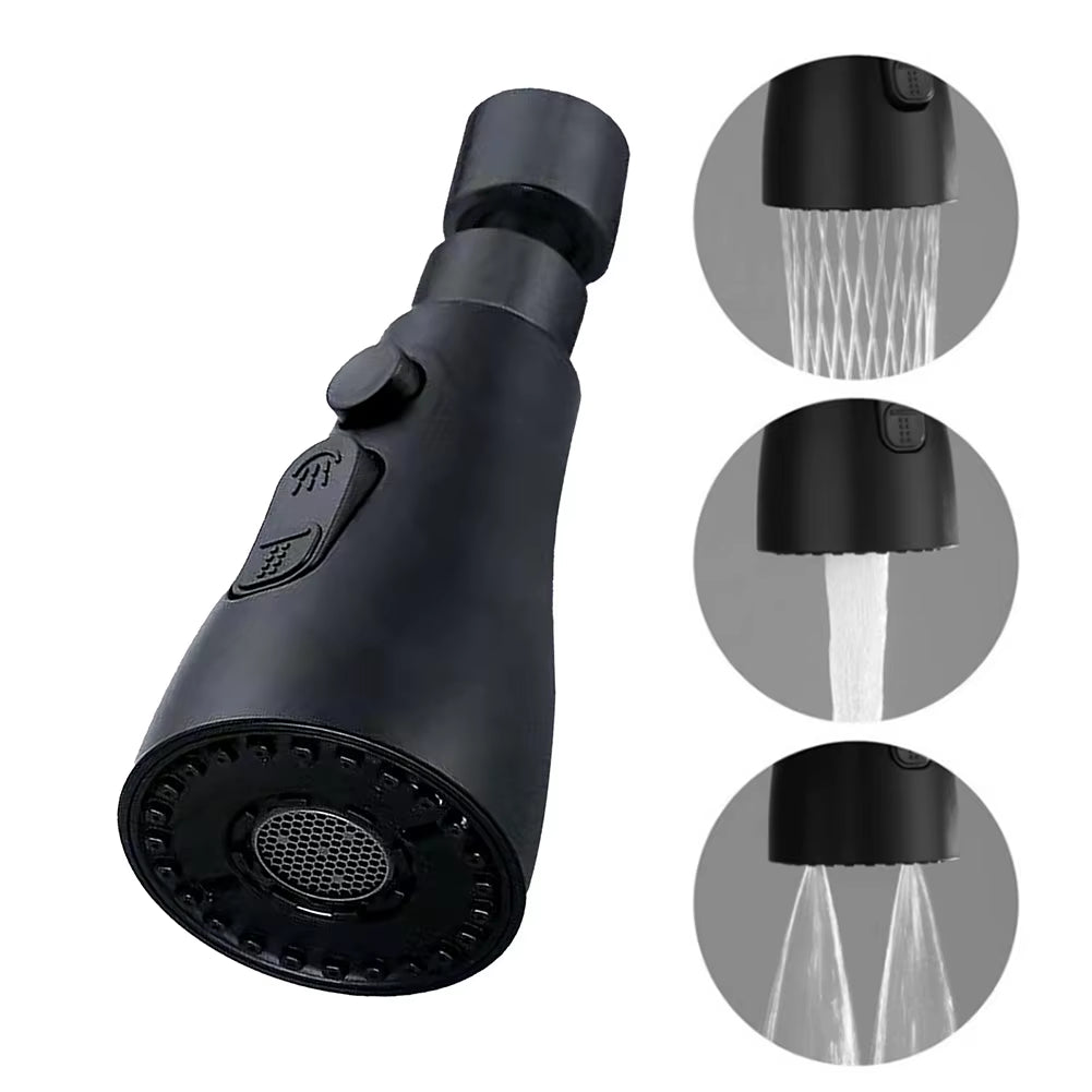 3 In1 Kitchen Replaceable Faucet Sprayer Nozzle ABS Durable Water Tap Water Basin Sink Shower Spray Head Multifunctional Hydrant