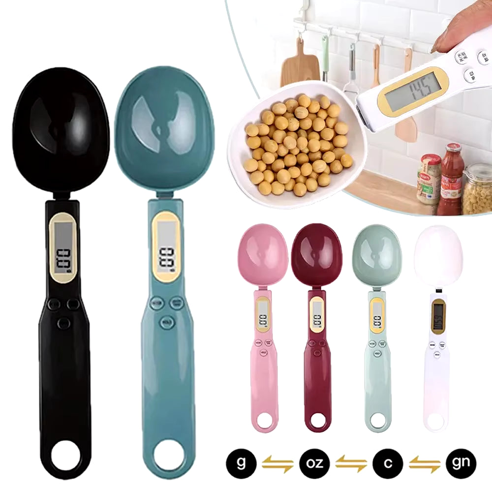 500G/0.1G Portable LCD Digital Kitchen Scale Measuring Spoon Gram Electronic Spoon Weight Volumn Food Scale New High Quality