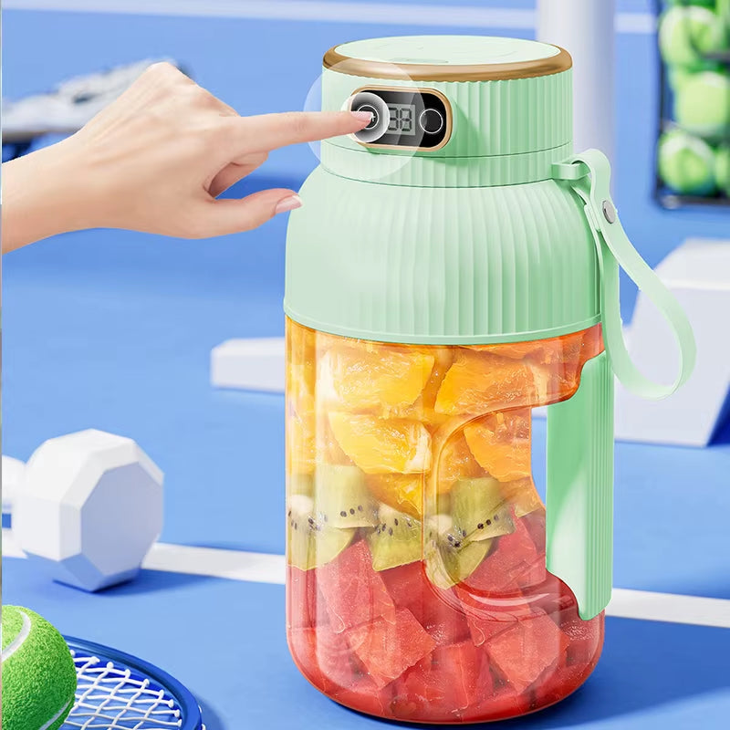 Multifunctional Portable Juicer Cup with Digital Display USB Fruit Mixers Juicers Electric Juicer Blender Fruit Juicer Cup