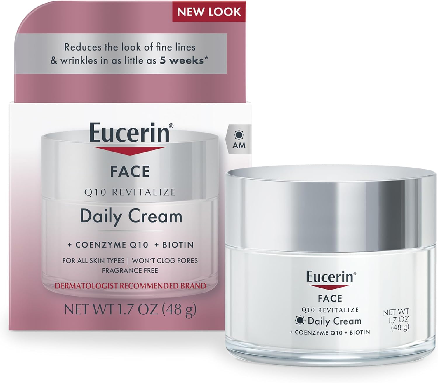 Eucerin Crème Anti-Rides Pour Le Visage - Pour Peaux Sensibles - Avec Coenzyme Q10 - 48 G