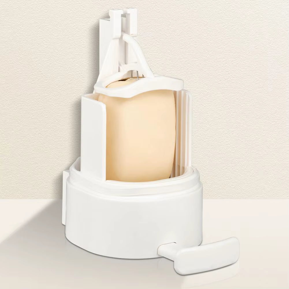 Wall Mounted Shower Soap Dispenser Moisture-Proof Soap Container with Lid Manual Soap Grinder Adjustable Bathroom Kitchen Box