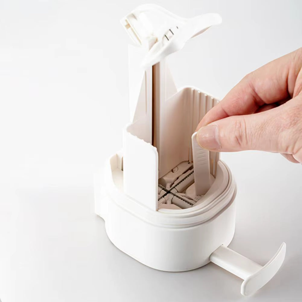 Wall Mounted Shower Soap Dispenser Moisture-Proof Soap Container with Lid Manual Soap Grinder Adjustable Bathroom Kitchen Box