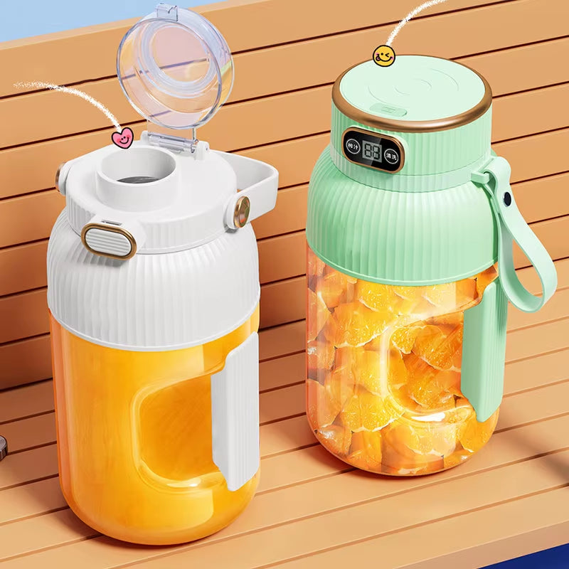 Multifunctional Portable Juicer Cup with Digital Display USB Fruit Mixers Juicers Electric Juicer Blender Fruit Juicer Cup