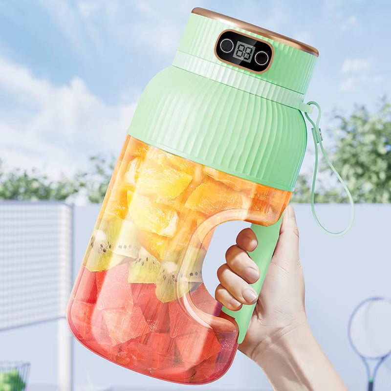 Multifunctional Portable Juicer Cup with Digital Display USB Fruit Mixers Juicers Electric Juicer Blender Fruit Juicer Cup