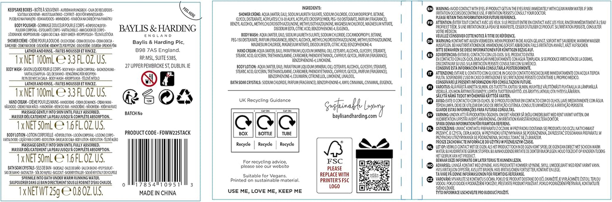 the Fuzzy Duck Winter Wonderland Coffret Cadeau De Luxe (1 Pièce) – Convient Aux Végétaliens