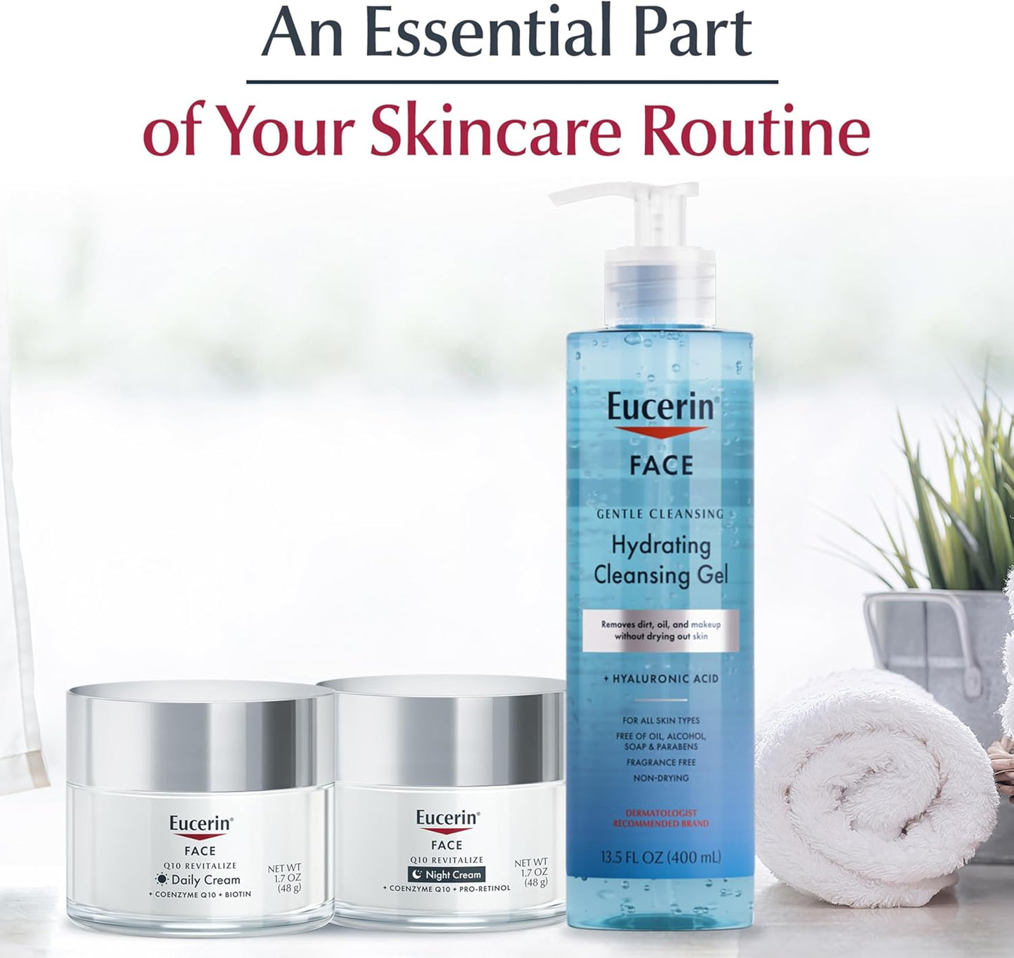 Eucerin Crème Anti-Rides Pour Le Visage - Pour Peaux Sensibles - Avec Coenzyme Q10 - 48 G